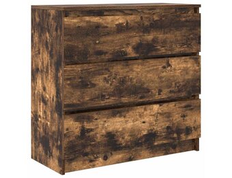 Dressoir 80x35x76 cm Spaanplaat Gerookt Eikenkleurig - 59% Korting!