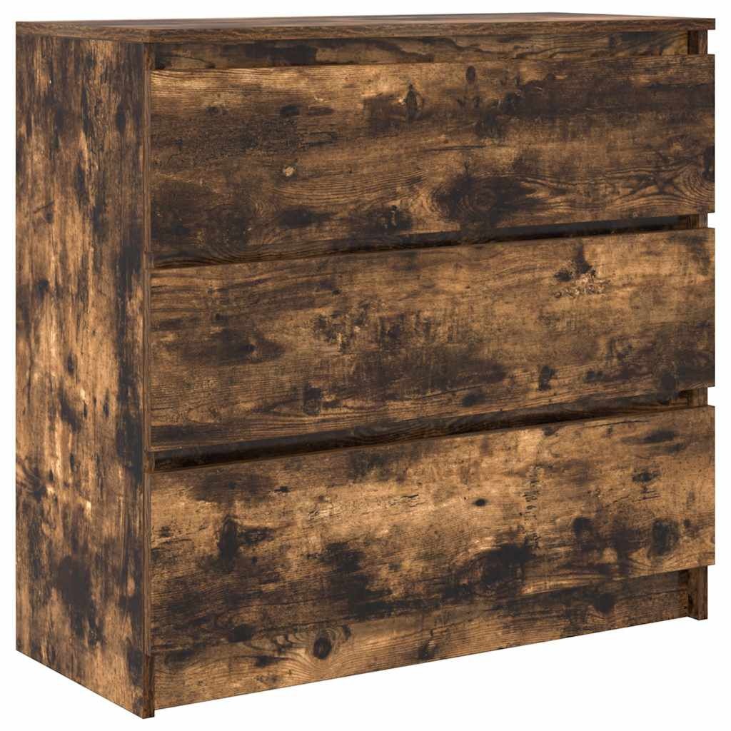 Dressoir 80x35x76 cm Spaanplaat Gerookt Eikenkleurig - 59% Korting!