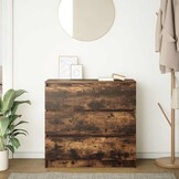 Dressoir 80x35x76 cm Spaanplaat Gerookt Eikenkleurig - 59% Korting!