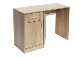 VidaXL Bureau met Lade & Kastje - Eiken - 100x40x73 cm - 66% Korting