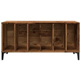 Platenkast 100x38x48 cm - Bewezen Hout, Oud Houtkleur - 34% Korting