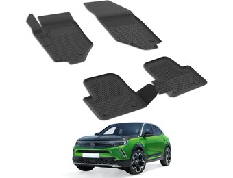 4.5D Vloermatten Opel Mokka B Zwart 5-delig TPE-rubber Geurloos met Hoge Rand (-29%)