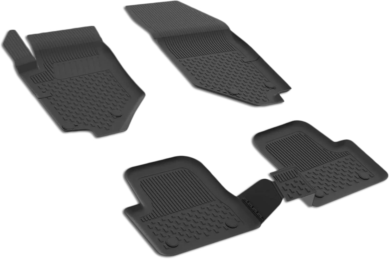 4.5D Vloermatten Opel Mokka B Zwart 5-delig TPE-rubber Geurloos met Hoge Rand (-29%)