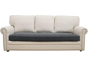 Donkergrijze Bankhoes 3-zits/L-bank | Stretch | 165-200 cm | 33% Korting