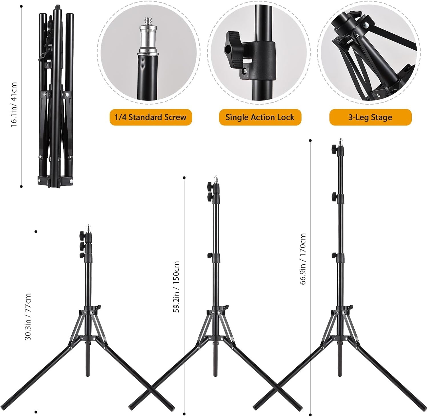 Fotostudio Lichtset met Softbox & LED (40x40cm) - 42% Korting