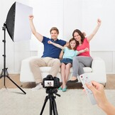 Fotostudio Lichtset met Softbox & LED (40x40cm) - 42% Korting