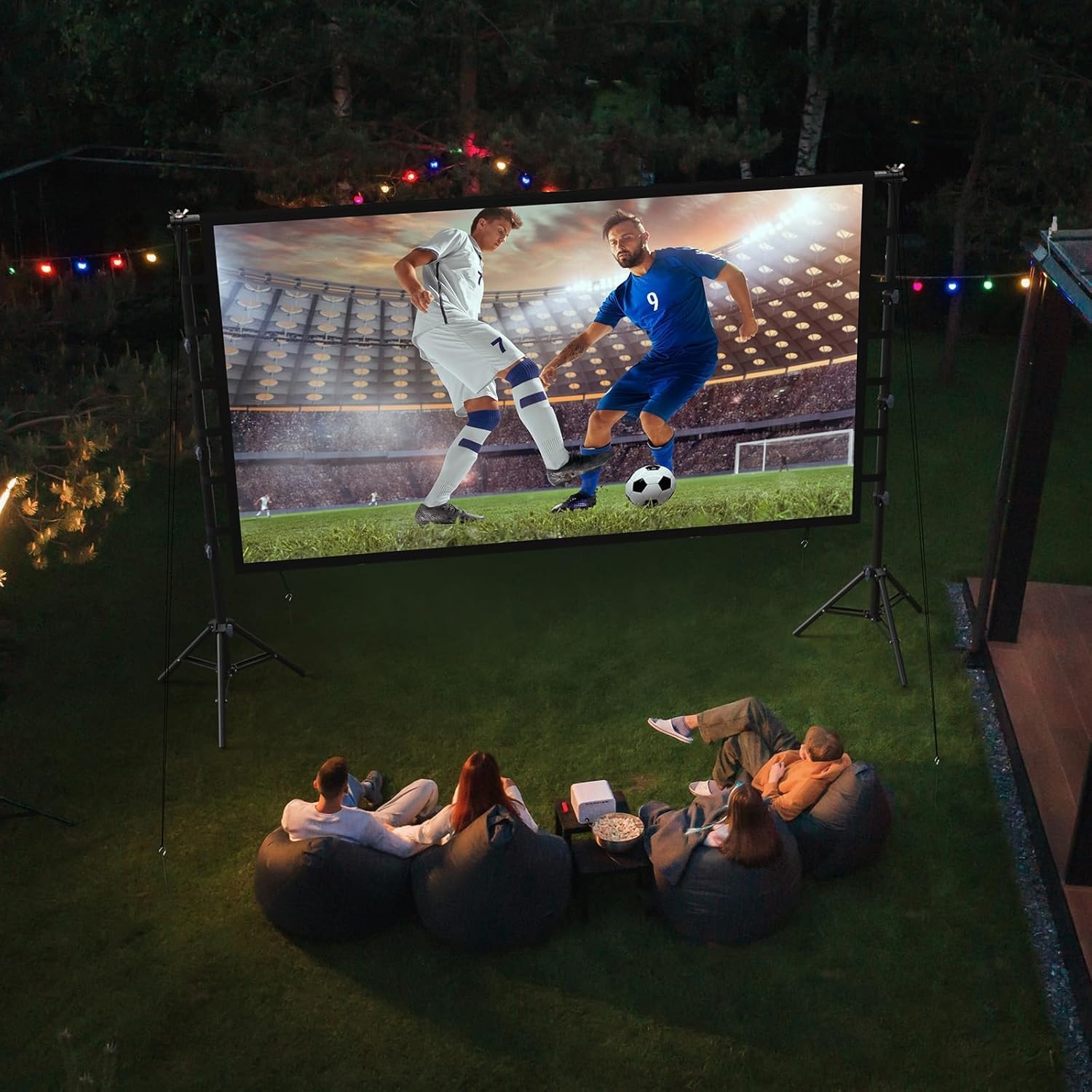150" Projectiescherm met Statief - 4K HD, Kreukvrij & Draagbaar (30% Korting)