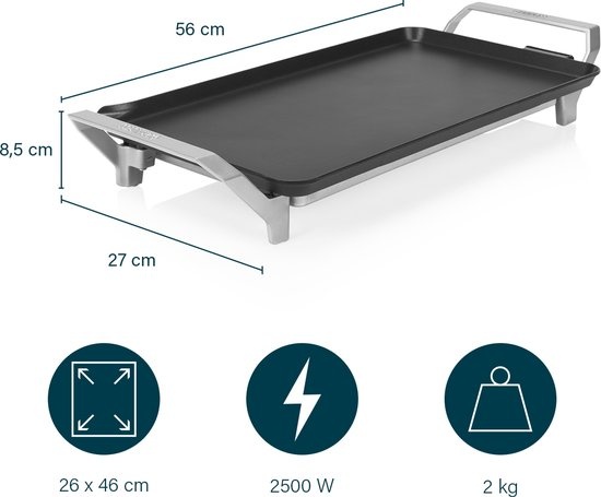 Bakplaat Grillplaat Table Chef Premium XL 2500W - 34% Korting!