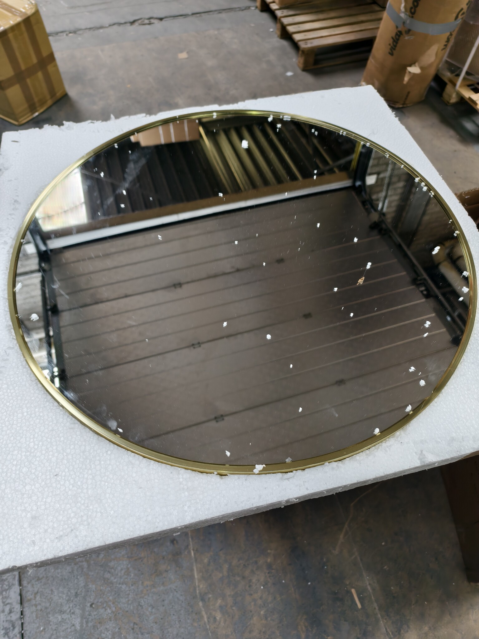 Ronde Wandspiegel Badkamer Ø 70 cm Goud - 48% Korting