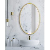 Ronde Wandspiegel Badkamer Ø 70 cm Goud - 48% Korting