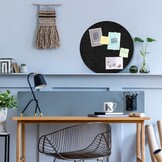 Dartbord Wandbeschermer Zwart Vilt Rond Zelfklevend - 72% Korting