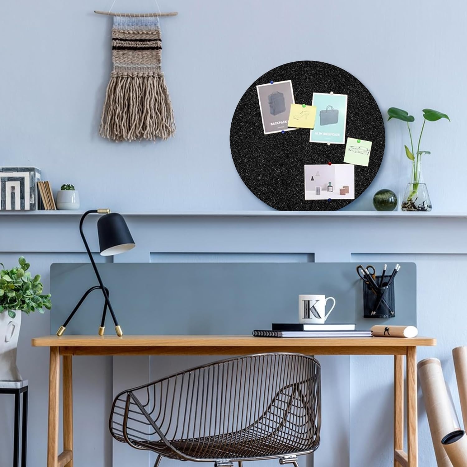 Dartbord Wandbeschermer Zwart Vilt Rond Zelfklevend - 72% Korting
