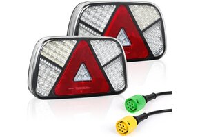 LED Achterlichten Trailer 12/24V - 7 Functies, E9 Gecertificeerd