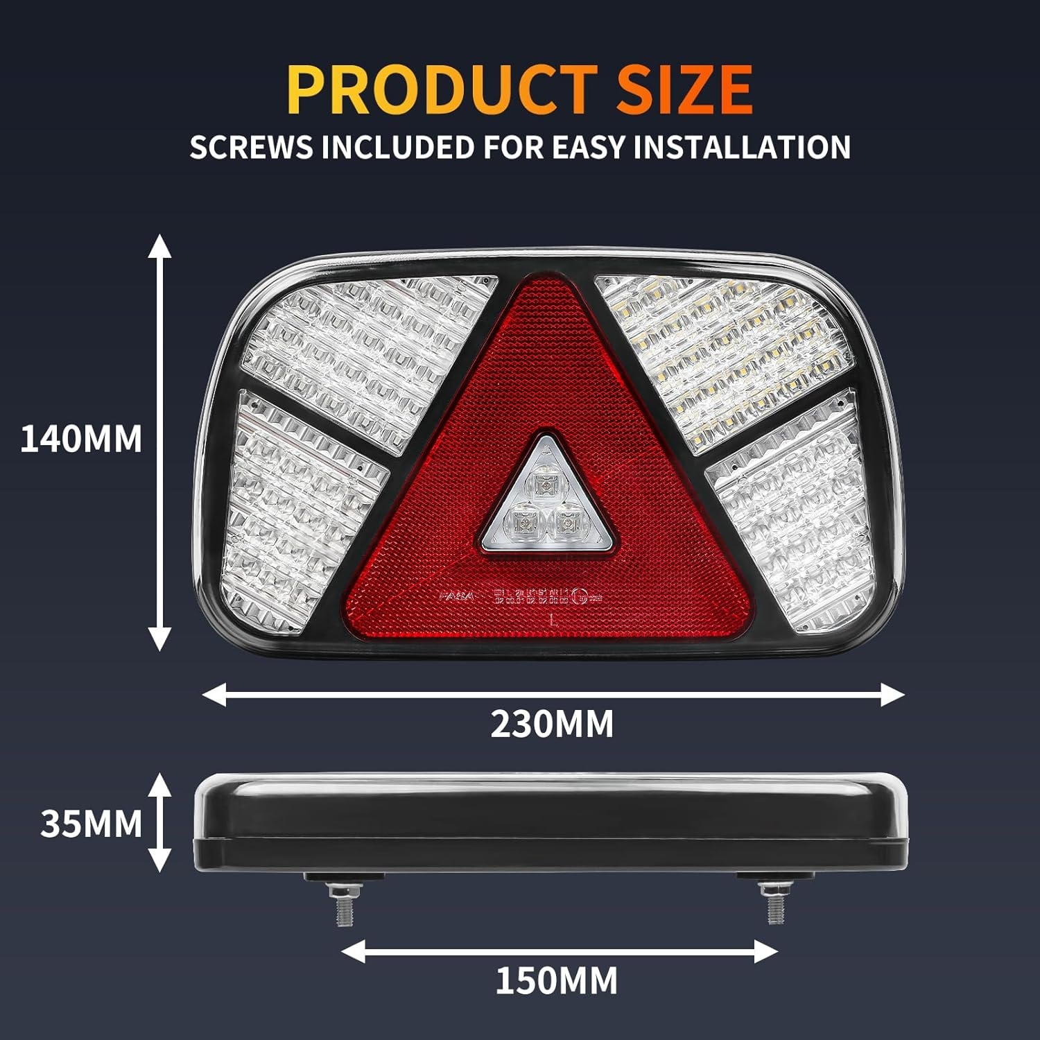 LED Achterlichten Trailer 12/24V | 7 Functies | E9 | 29% Korting