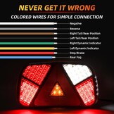 LED Achterlichten Trailer 12/24V | 7 Functies | E9 | 29% Korting