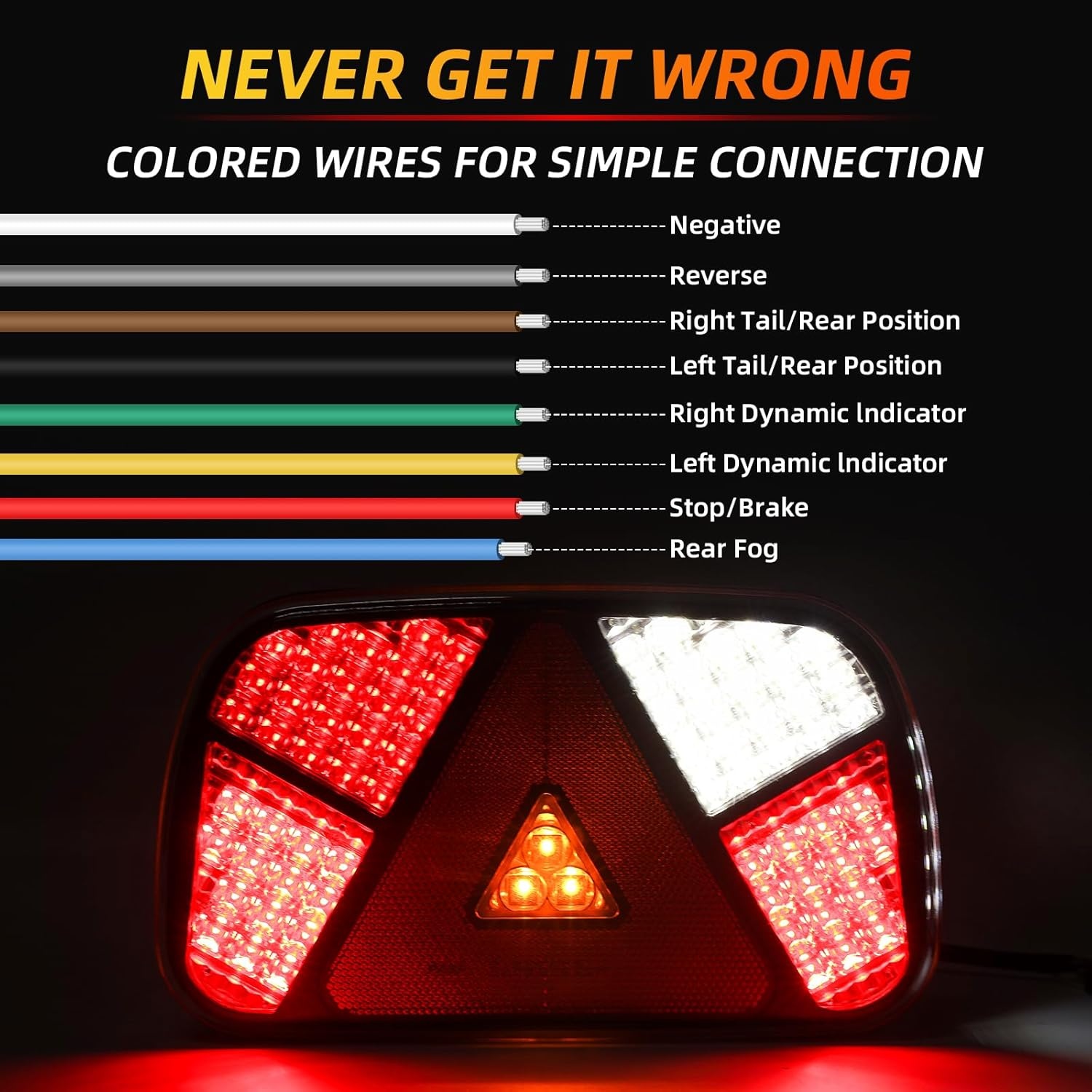 LED Achterlichten Trailer 12/24V | 7 Functies | E9 | 29% Korting