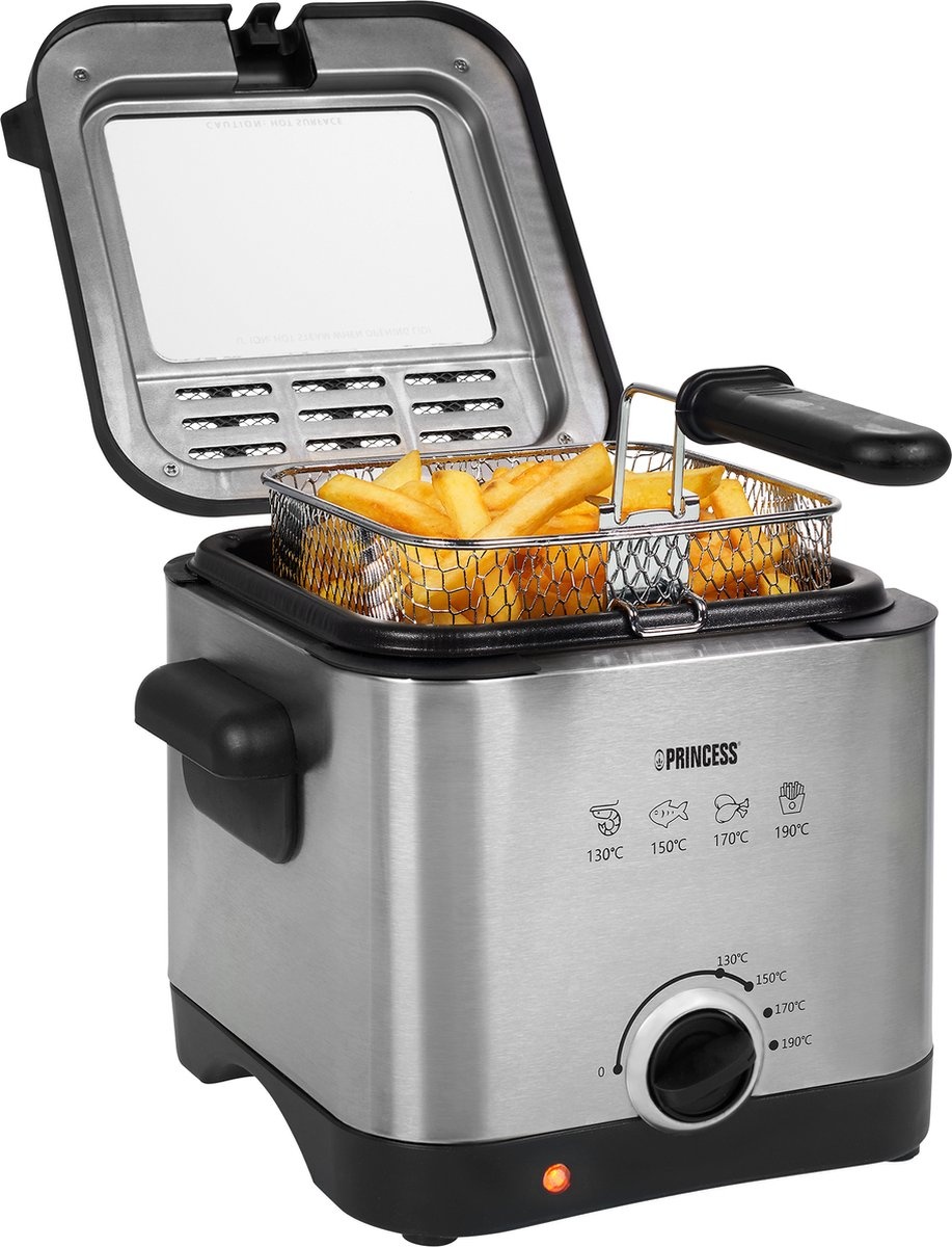 Mini Frituurpan 1.5L 1000W RVS met Korting!