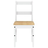 vidaXL Eetkamerstoelen 2x Panama Grenenhout Wit (29% Korting)