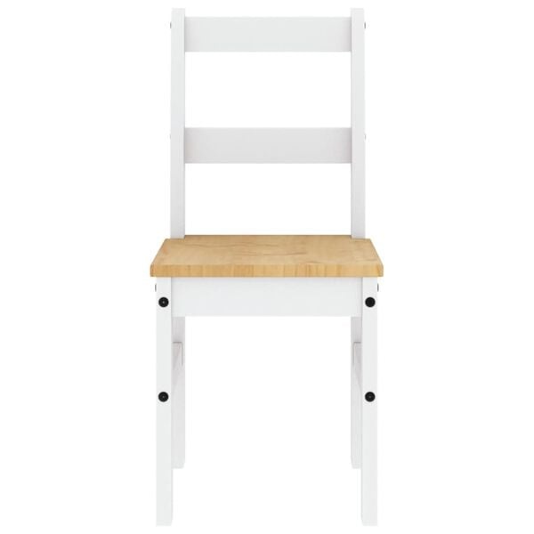 vidaXL Eetkamerstoelen 2x Panama Grenenhout Wit (29% Korting)