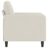 VidaXL Fauteuil Crème Fluweel - 30% Korting