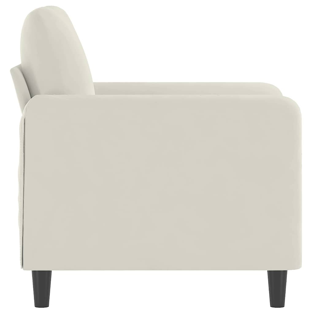 VidaXL Fauteuil Crème Fluweel - 30% Korting