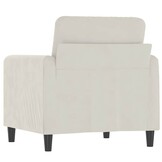 VidaXL Fauteuil Crème Fluweel - 30% Korting