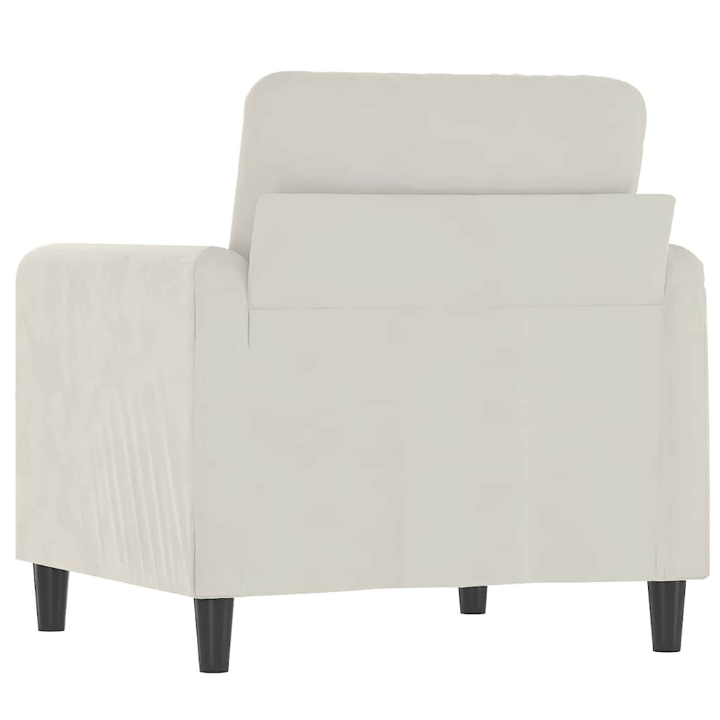 VidaXL Fauteuil Crème Fluweel - 30% Korting