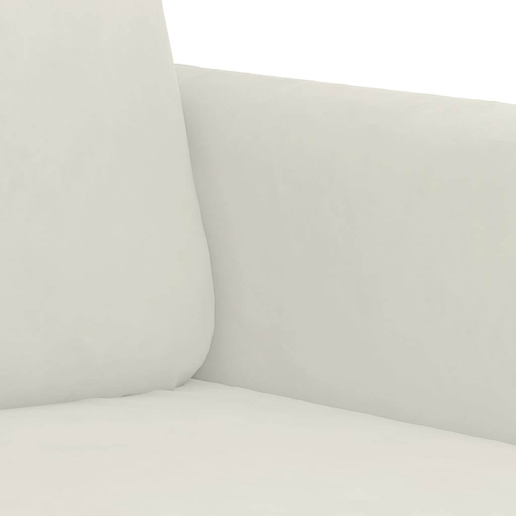 VidaXL Fauteuil Crème Fluweel - 30% Korting
