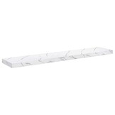 Wandplank met Opbergruimte Wit Marmer - 120 cm - 33% Korting