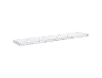 Wandplank met Opbergruimte Wit Marmer - 120 cm - 33% Korting