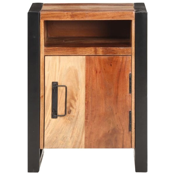 Nachtkastje Massief Acaciahout 40x35x55 cm - 35% Korting