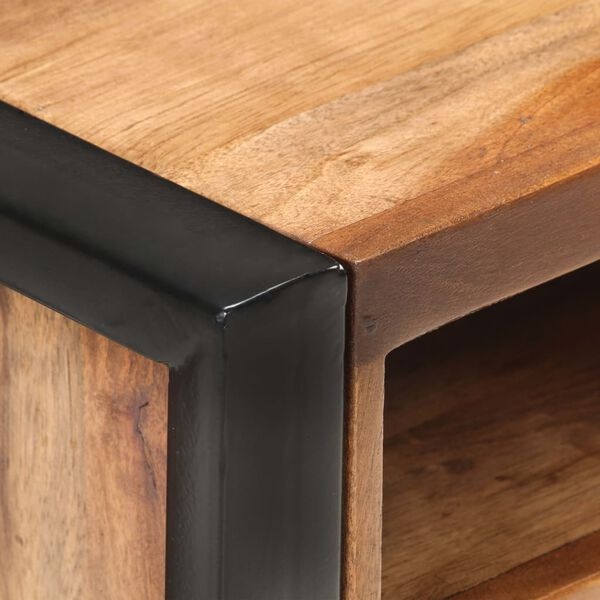 Nachtkastje Massief Acaciahout 40x35x55 cm - 35% Korting