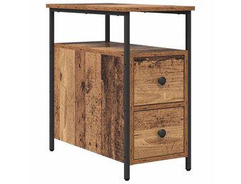 vidaXL Nachtkastje Oud Hout met Lade - 34% Korting!