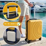 Handbagagekoffer 55x40x20 cm Uitbreidbaar - 58% Korting!