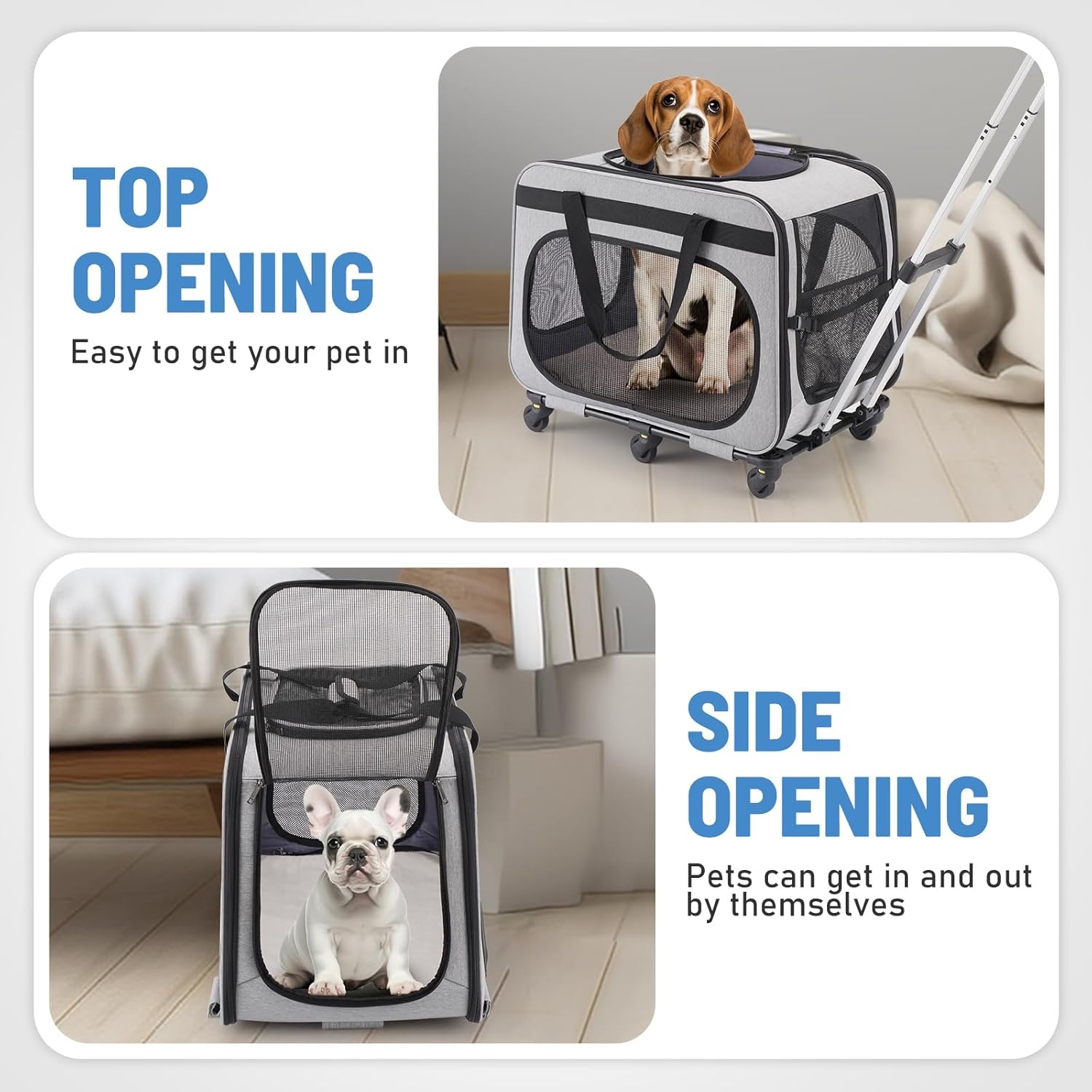 Extra Grote Huisdierendrager met Wielen - 54% Korting!