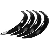 Universele Spatbordverbreders - 4 stuks - ABS Zwart Flexibel
