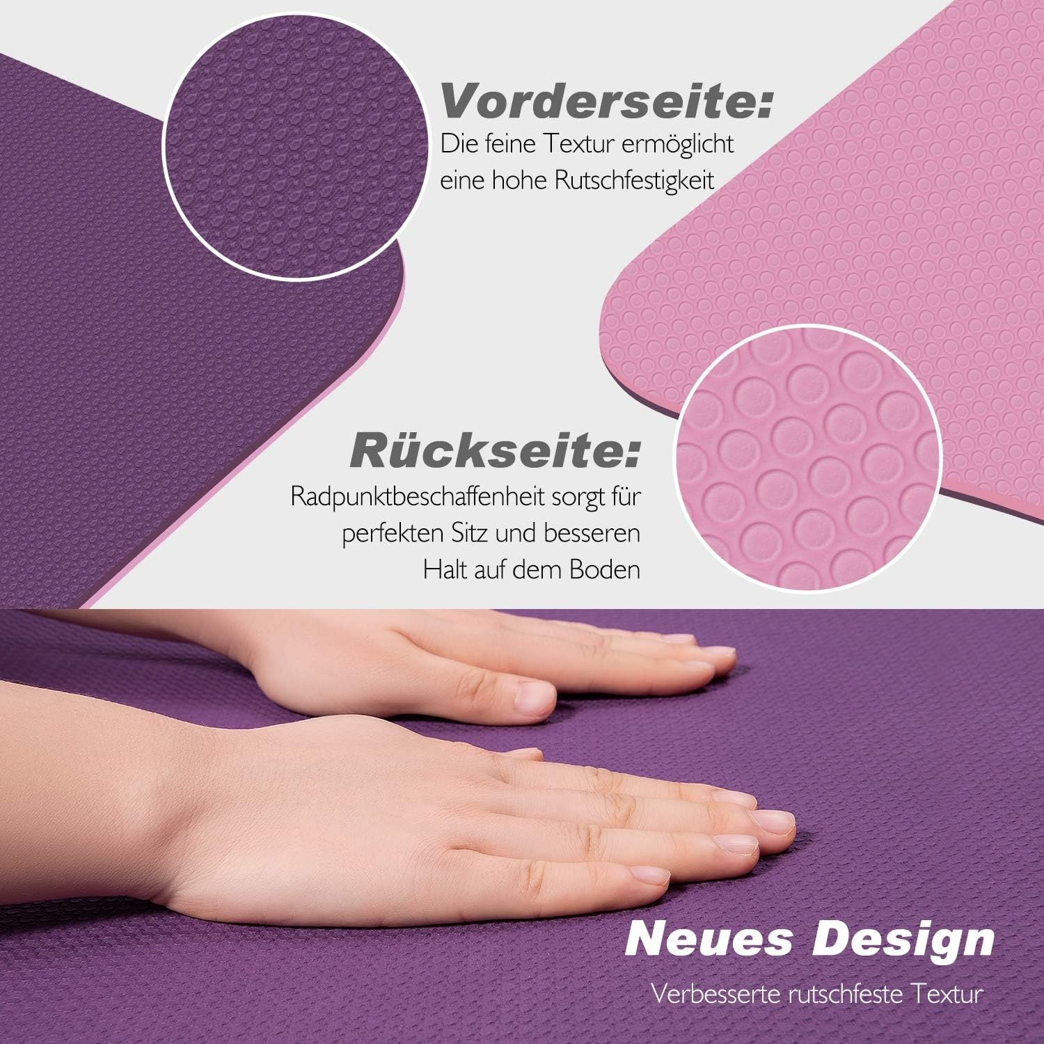 Lila Yogamat TPE Antislip 0,6cm dik - 27% Korting