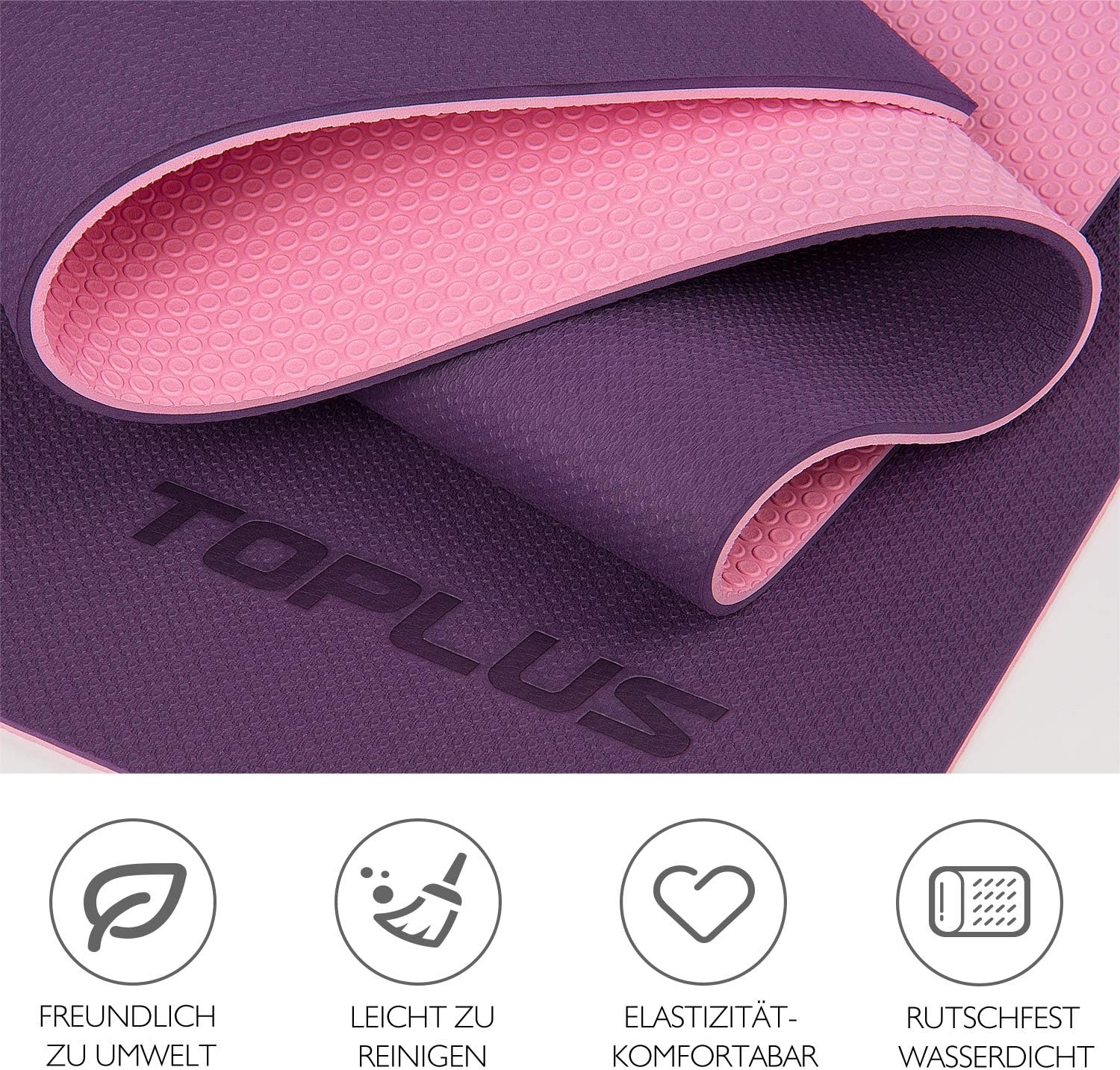 Lila Yogamat TPE Antislip 0,6cm dik - 27% Korting