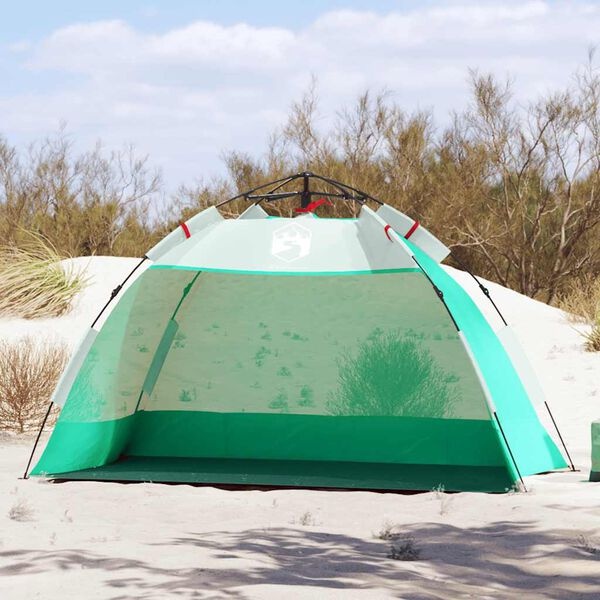 Zeegroene 2-persoons Strandtent Waterdicht - 33% Korting