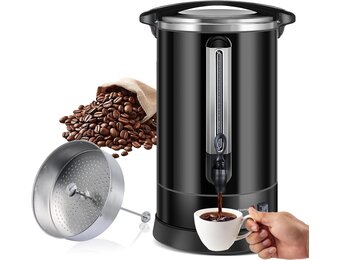 17L RVS Filterkoffieapparaat - 113 Kops - Snel & Dubbelwandig