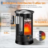 17L RVS Filterkoffieapparaat - 113 Kops - Snel & Dubbelwandig