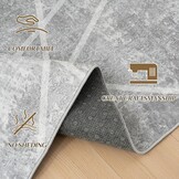 Modern Geometrisch Vloerkleed IJsgrijs | 200x280 cm | Wasbaar & Antislip | -29%