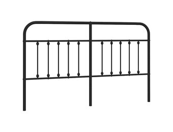 vidaXL Hoofdbord Metaal Zwart 160 cm - 34% Korting