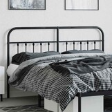 vidaXL Hoofdbord Metaal Zwart 160 cm - 34% Korting