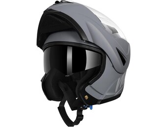 Systeemhelm Motorhelm Grijs Maat M - 34% Korting!