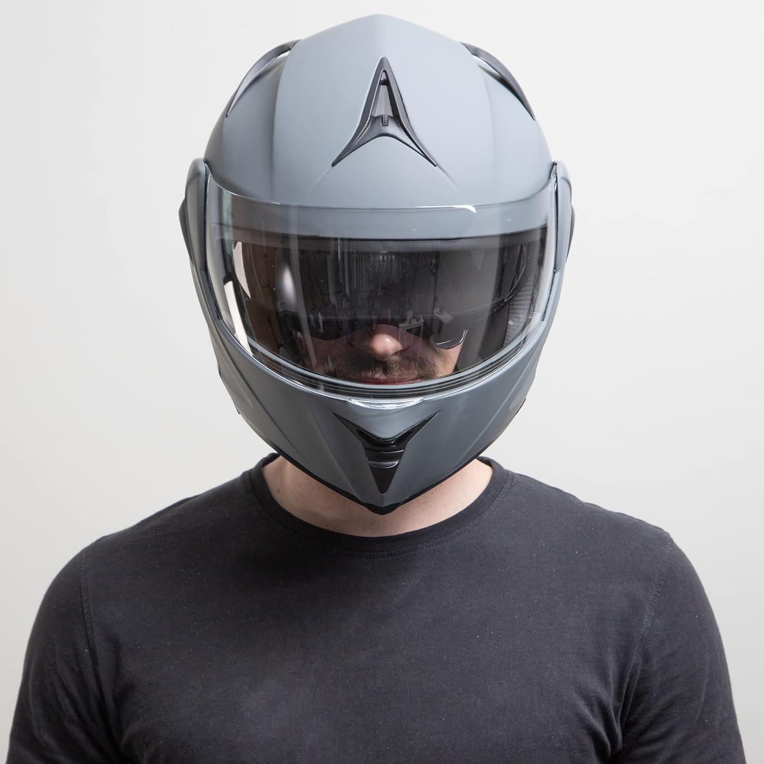 Systeemhelm Motorhelm Grijs Maat M - 34% Korting!