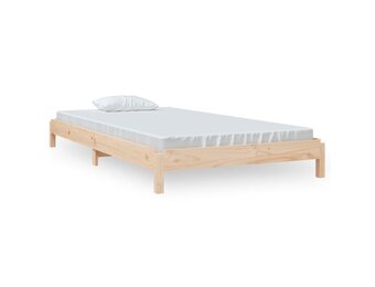 Stapelbaar Bed 100x200 cm Massief Grenenhout - 34% Korting