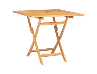 Teakhouten Tuintafel Inklapbaar 85x85cm - 34% Korting!