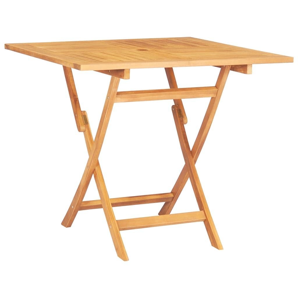 Teakhouten Tuintafel Inklapbaar 85x85cm - 34% Korting!