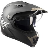 Crossmotorhelm Mat Zwart met Dubbel Vizier & NFC - 34% Korting